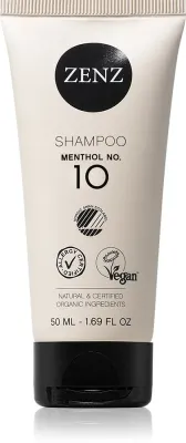 ZENZ Organic Menthol No. 10 - Шампунь для жирных волос и кожи головы, 50 мл