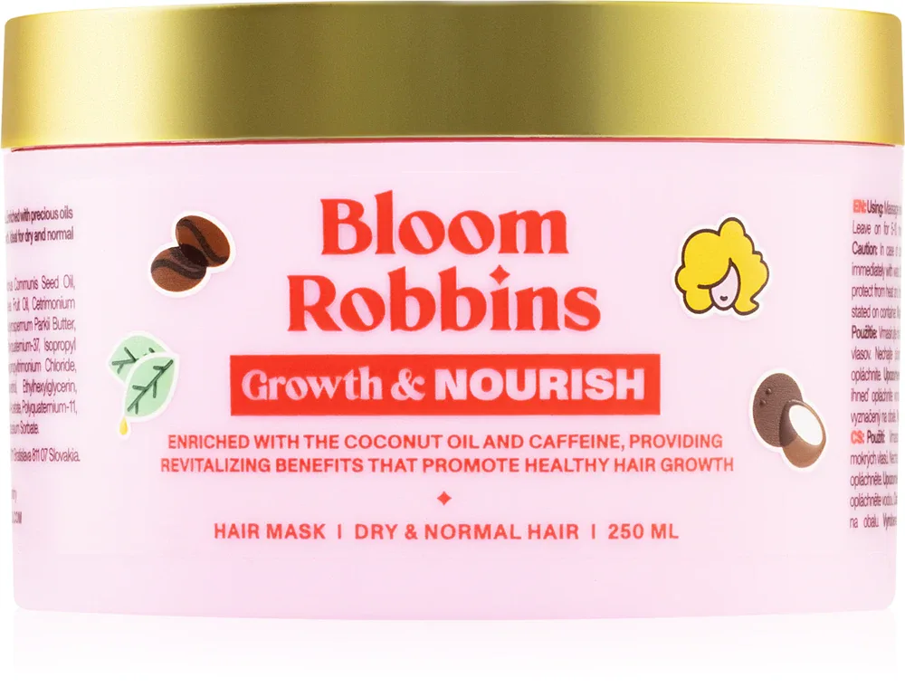Bloom Robbins Growth & Nourish Hair Mask - Питательная маска для волос для всех типов волос, 250 мл