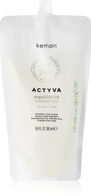 Kemon Actyva Equilibrio - Глубоко очищающий шампунь для жирной кожи головы, 500 мл