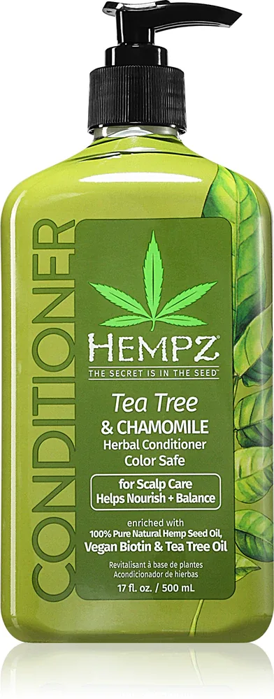 HEMPZ Tea Tree & Chamomile - Увлажняющий кондиционер для волос, 500 мл