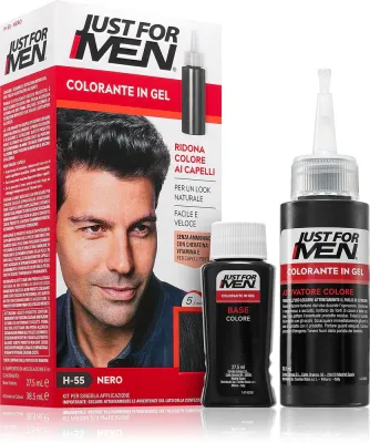 Just for Men Color Kit - Тонирующая краска для волос для мужчин, 1 шт, оттенок H-55 Real Black