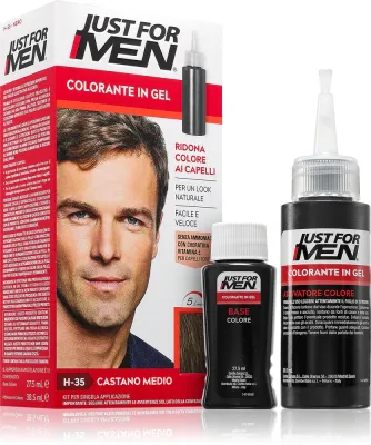 Just for Men Color Kit - Тонирующая краска для волос для мужчин, 1 шт, оттенок H-35 Medium Brown