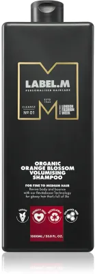 label.m Organic Orange Blossom Volumising Shampoo - Натуральный шампунь для придания объема волос, 1000 мл
