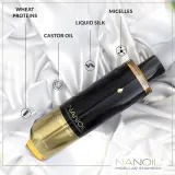 Nanoil Liquid Silk - Мицеллярный шампунь для придания блеска и мягкости волосам, 300 мл — фото 3