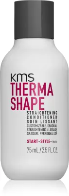 KMS Thermashape Straightening Conditioner - Глубоко питательный кондиционер для поврежденных волос, часто подвергаемых сушке, 75 мл