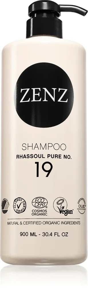 ZENZ Organic Rhassoul Pure No. 19 - Увлажняющий шампунь обеспечивает эффект питания