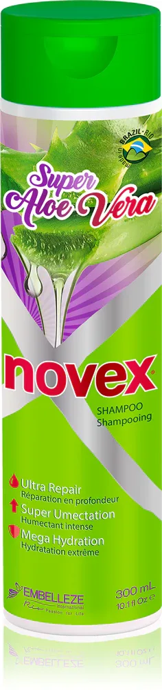 Novex Aloe Vera - Питательный шампунь для восстановления и укрепления волос, 300 мл