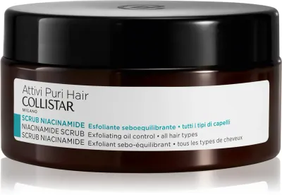 Collistar Hair Niacinamide Scrub Exfoliating Oil Control - Пилинг для кожи головы, 250 г