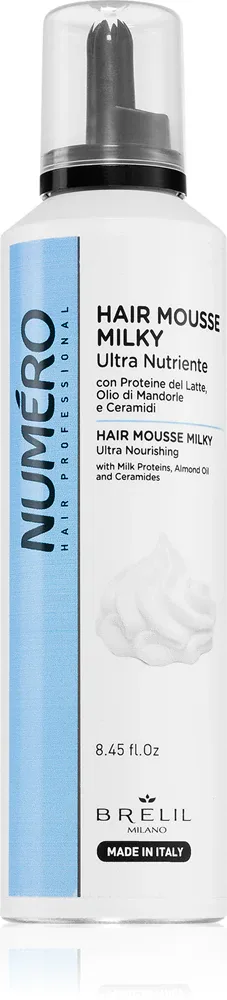 Brelil Professional Milky Ultra Nutriente Hair Mousse - Пена для всех типов волос, 250 мл