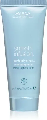 Aveda Smooth Infusion Perfectly Sleek Heat Styling Cream - Термозащитный крем для выравнивания непослушных волос против пушистости волос, 40 мл