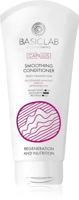 BasicLab Dermocosmetics Capillus - Кондиционер для волос, разглаживающий волосы, для непослушных и пушистых волос, 100 мл