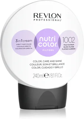 Тонирующее средство для волос Revlon Professional Nutri Color Filters Metal-Ice, для профессионального использования 1002 240 мл