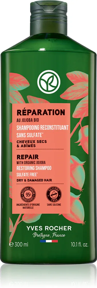 Yves Rocher Reparation - Регенерирующий шампунь with Organic Jojoba, 300 мл