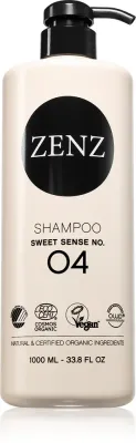 ZENZ Organic Sweet Sense No. 04 - Увлажняющий шампунь для придания объема волосам, 1000 мл