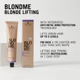 Schwarzkopf Professional Blondme Lifting - Светящийся крем для светлых волос, 60 мл, оттенок Ice — фото 6