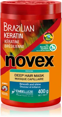 Novex Brazilian Keratin - Регенерирующая маска для поврежденных волос, 400 г