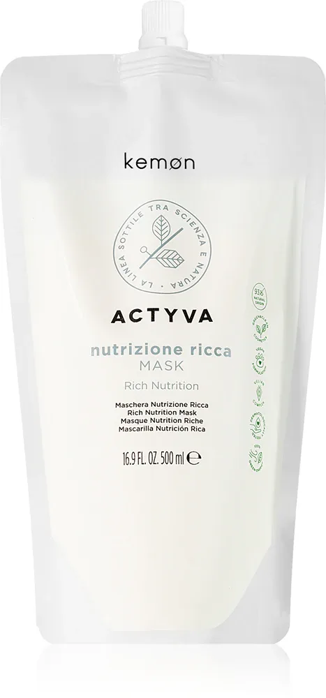Kemon Actyva Nutrizone Ricca - Интенсивная маска для экстремально сухих волос