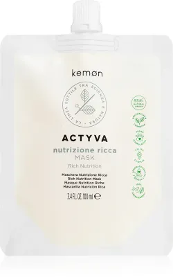 Kemon Actyva Nutrizone Ricca - Интенсивная маска для экстремально сухих волос, 100 мл