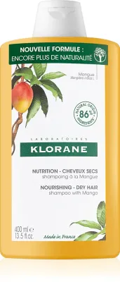 Klorane Mango Nourishing Shampoo Dry Hair - Интенсивно питательный шампунь для сухих волос, 400 мл