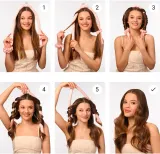 Набор для завивки волос BrushArt Hair Heatless hair curling set без нагрева, с заколками — фото 4