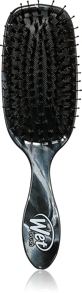 Wet Brush Shine Enhancer - Расческа для волос с диким волосом Metalic marble - onyx, 1 шт