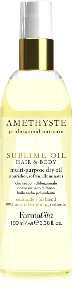 FarmaVita Amethyste Sublime Oil - Многофункциональное сухое масло для тела и волос, 100 мл