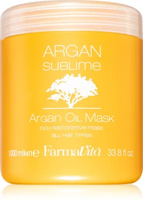 FarmaVita Argan Sublime - Регенерирующая увлажняющая маска для волос