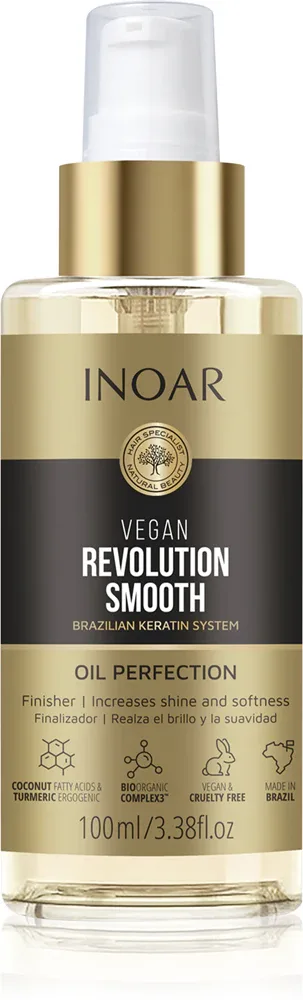 INOAR Vegan Revolution Smooth - Масло для волос, смягчающее, 100 мл