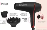 Фен для волос Revlon Beauty Smoothstay Coconut oil-infused Hair dryer с регулировкой температуры, 1 шт — фото 6