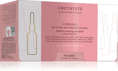 FarmaVita Amethyste Chroma - Уход с восстановлением шелка для окрашенных волос, 10 мл