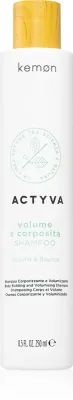 Kemon Actyva Volume e Corposita - Шампунь для увеличения объема тонких волос без силикона, 250 мл