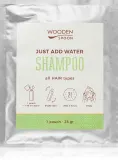 WoodenSpoon Just add water! - Натуральный шампунь для придания блеска и мягкости волосам, 25 г — фото 1