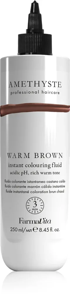 FarmaVita Amethyste Instant Colouring Fluid - Окрашивающая маска для светло-русых до средне-коричневых волос, 250 мл