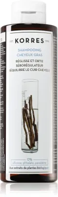Korres Liquorice and Urtica - Шампунь для жирных волос, 250 мл