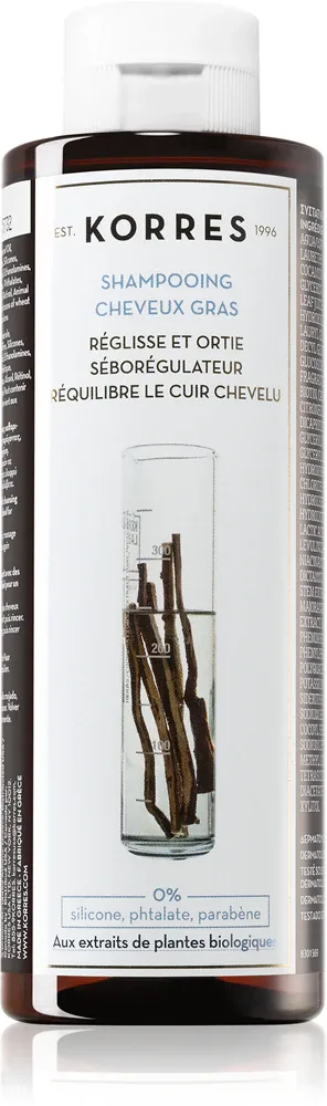 Korres Liquorice and Urtica - Шампунь для жирных волос, 250 мл
