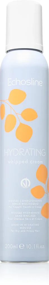 Echosline Hydrating Whipped Cream - Несмываемый кондиционер для сухих и поврежденных волос, 200 мл