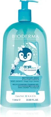 Bioderma ABC Derm Mild Cleansing Foaming Gel - Детский гель для душа, 1000 мл