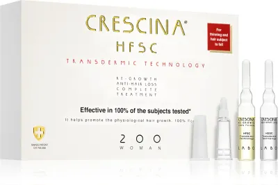 Средство для волос Crescina Transdermic 200 Re-Growth and Anti-Hair Loss в ампулах, для женщин, 20 ампул по 3, 20 мл