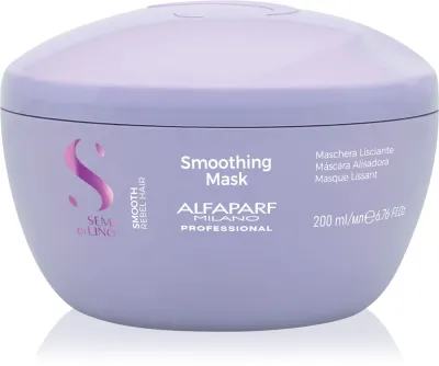 Alfaparf Milano Semi di Lino Smooth - Маска для волос, разглаживающая непослушные и пушистые, 200 мл