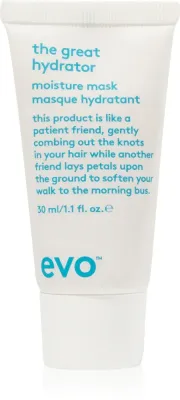 EVO Hydrate The Great Hydrator - Маска для волос, увлажняющая и придающая блеск сухим и ломким волосам, 30 мл