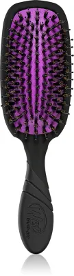 Щётка для волос Wet Brush Pro Shine Enhancer с щетиной кабана, для блеска, оттенок Black-Purple