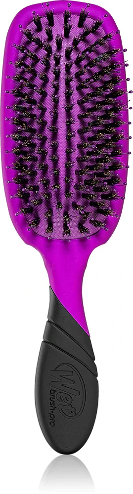 Щётка для волос Wet Brush Pro Shine Enhancer с щетиной кабана, для блеска, оттенок Purple