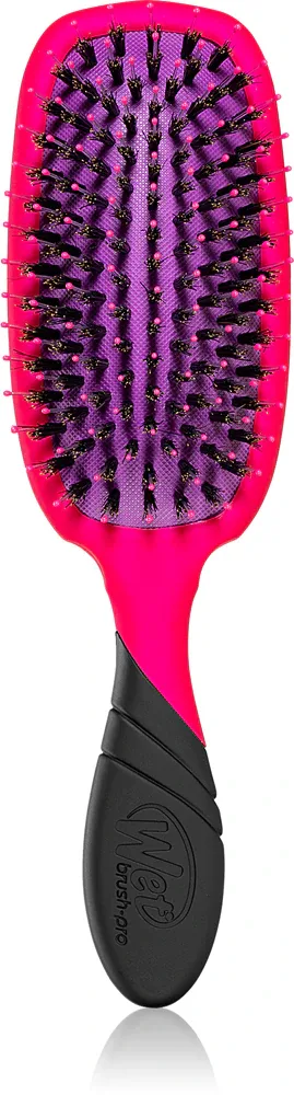Щётка для волос Wet Brush Pro Shine Enhancer с щетиной кабана, для блеска, оттенок Pink