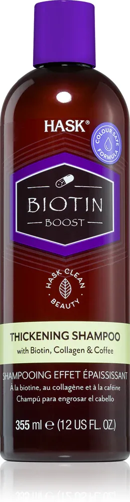 HASK Biotin Boost - Укрепляющий шампунь для увеличения объема волос, 355 мл