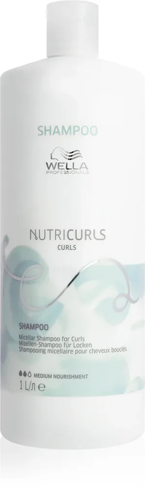Wella Professionals Nutricurls Curls - Мягкий мицеллярный шампунь для кудрявых волос
