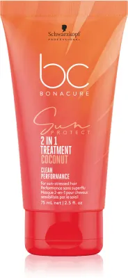 Schwarzkopf Professional BC Bonacure Sun Protect 2-IN-1 Treatment - Маска для волос "Регенерирующий уход 2 в 1", 75 мл