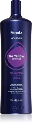 Fanola Wonder No Yellow Extra Care Shampoo - шампунь, нейтрализующий желтые оттенки, 1000 мл