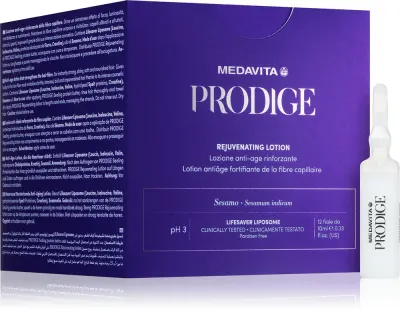 Medavita Prodige Rejuvenating Lotion - Сыворотка для волос без смывания с омолаживающим действием, 12 мл