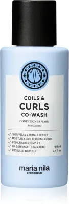 Maria Nila Coils & Curls Co-Wash - Шампунь и кондиционер для вьющихся и волнистых волос, 100 мл