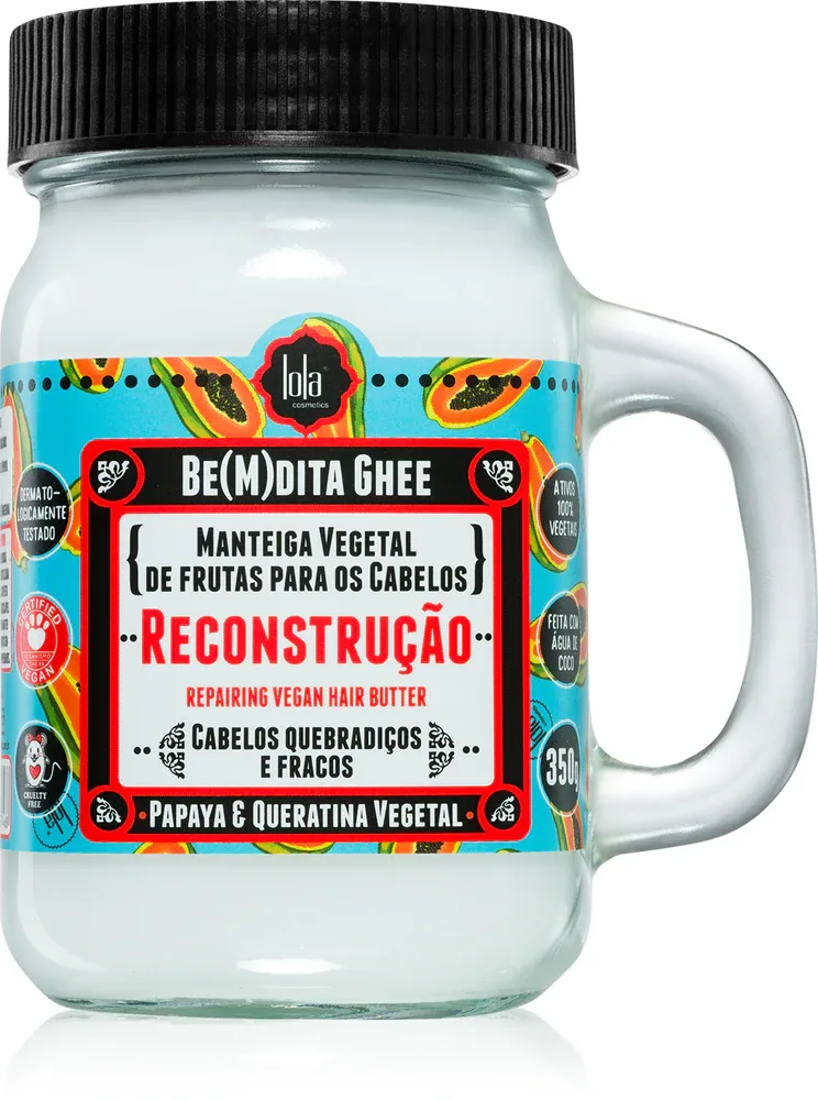 Lola Cosmetics BE(M)DITA GHEE RECONSTRUÇÃO - Регенерирующая маска для волос, 350 г
